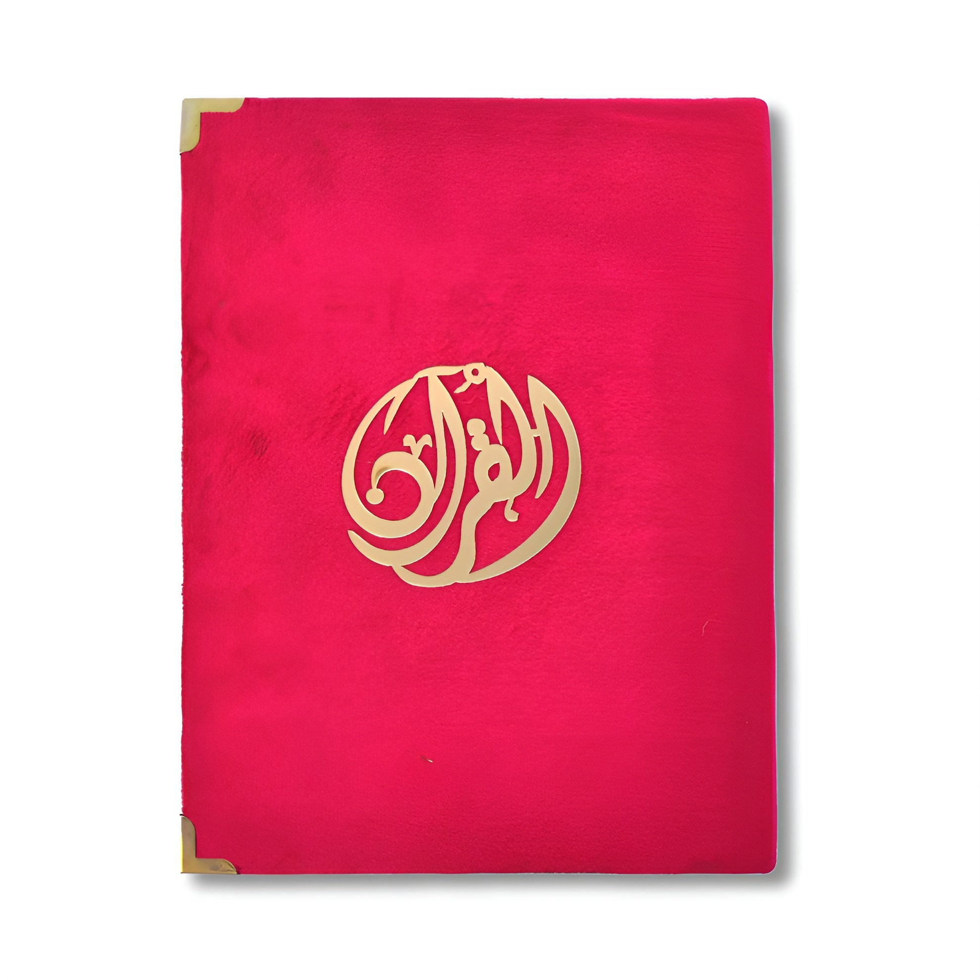 PINK PARADISE VELVET QURAN SET (WITH BOX STAND)