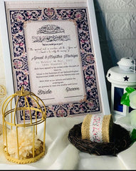 CUSTOMIZED NIKKAH FRAMES