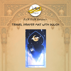 Travel janamaz - Serene Moonlight Pocket Prayer Mat