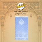 Lightweight foaming travel Janamaz prayer mat by Zamzam Zarqun LLC, portable and durable for on-the-go Islamic prayer needs.