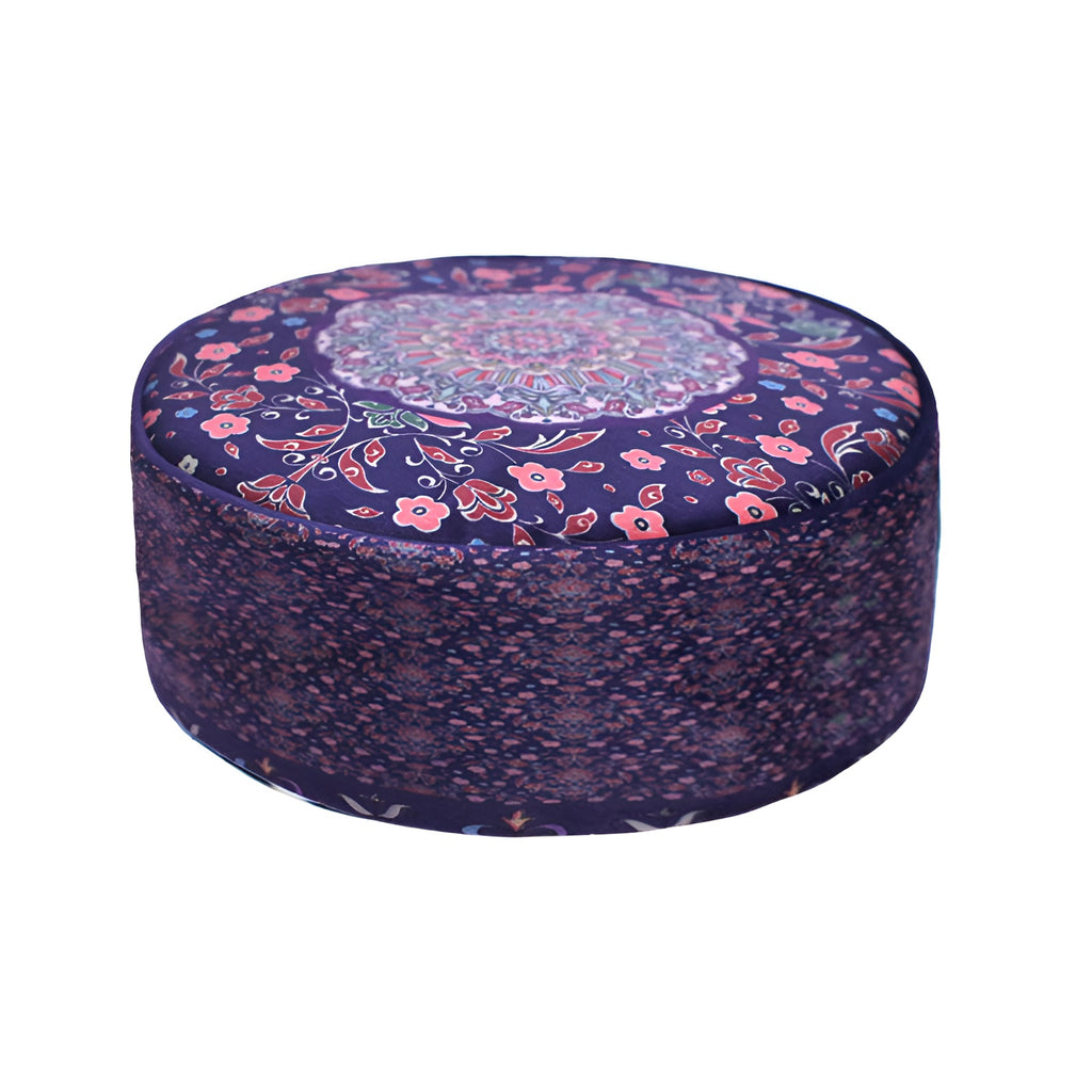 White semi-crat prayer cap (topi) by Zamzam Zarqun LLC with intricate embroidery, traditional Islamic prayer headwear.