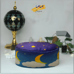 BLUE CLOUD PRAYER CAP - TOPI