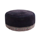 Havenly Ham Prayer Cap from Zamzam Zarqun LLC, traditional Islamic prayer cap with intricate embroidery, worn for religious practices.