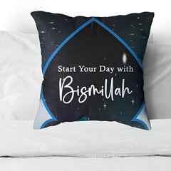 Decorative cushion cover with floral designs