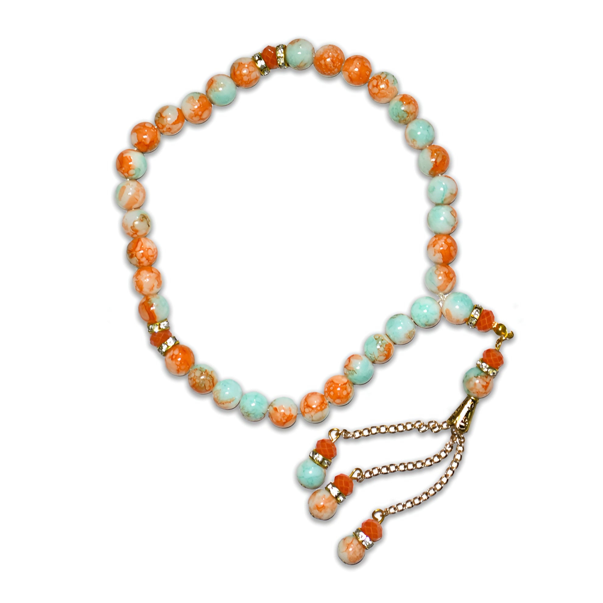 Graceful Heaven prayer beads from Zamzam Zarqun LLC, featuring traditional string beads and intricate design.