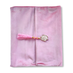 PINK PEARL VELVET QURAN SET (WITH COVER)