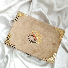 BLISSFUL BLENDS VELVET QURAN SET (WITH BOX STAND + BEADS)