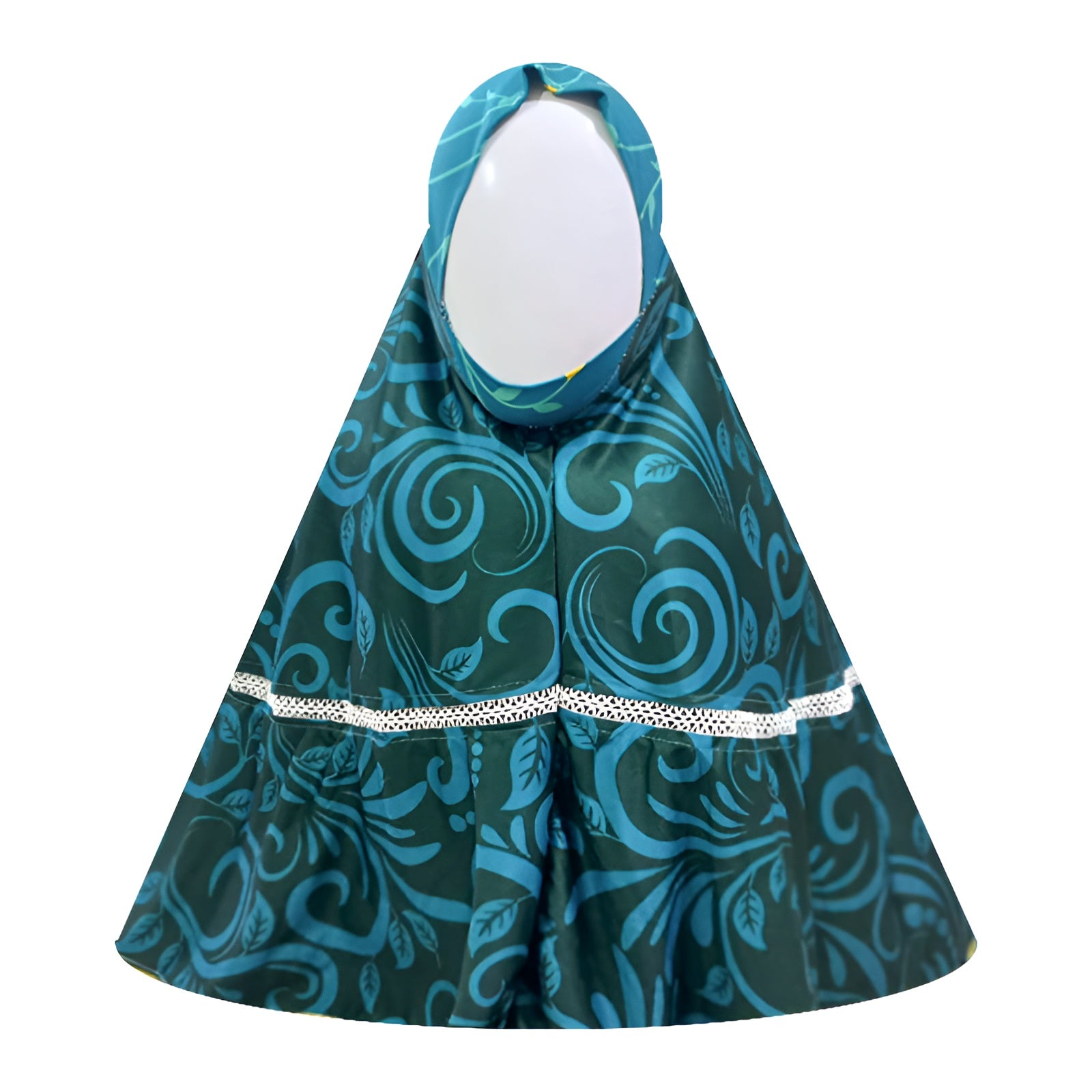 Scarf for Kids - Green Blooms Style