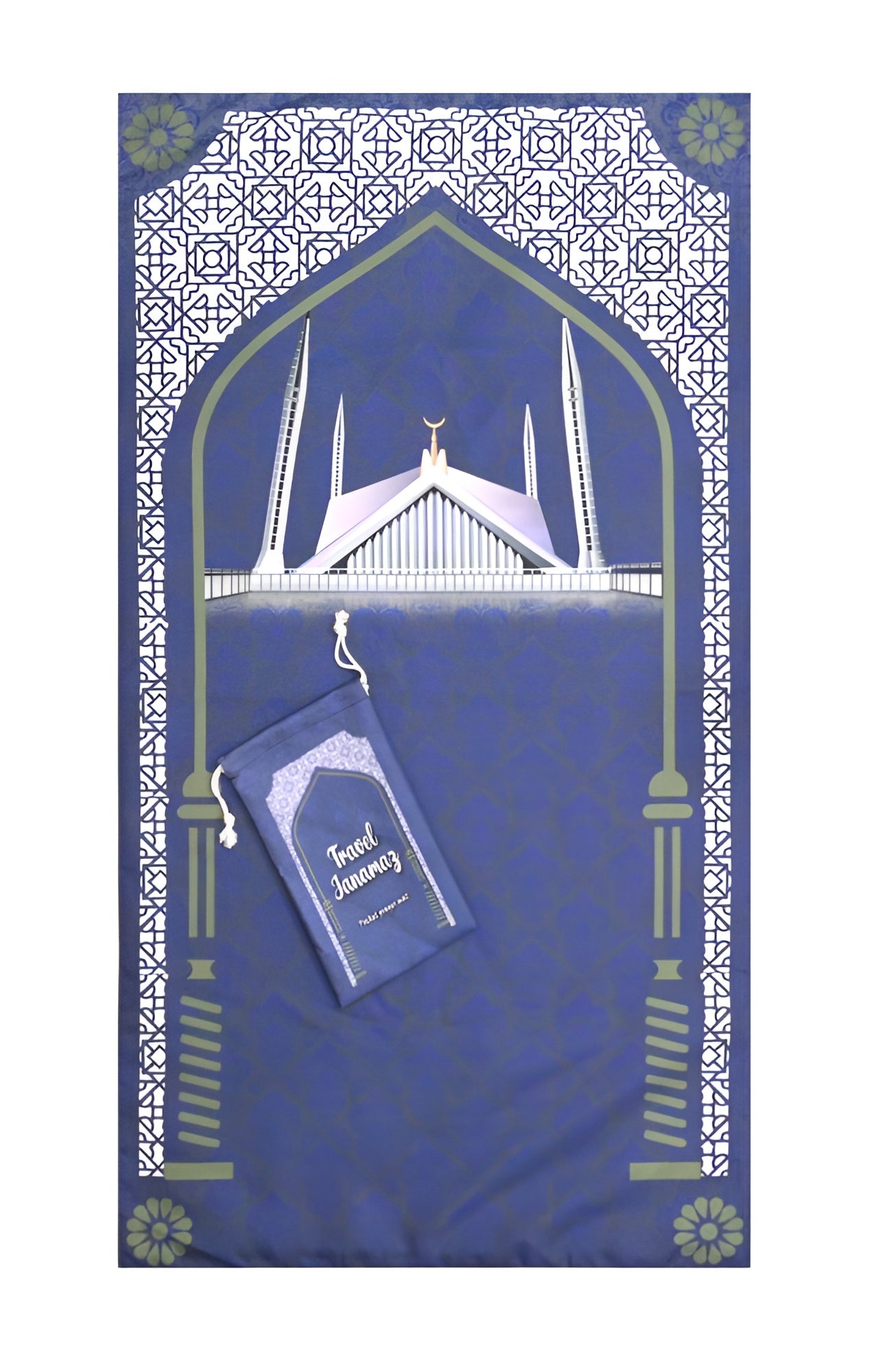 Travel janamaz - Faisal Mosque Pocket Prayer Mat