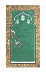 Travel janamaz - Green Lantern Pocket Prayer Mat