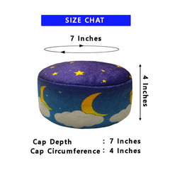 BLUE CLOUD PRAYER CAP - TOPI