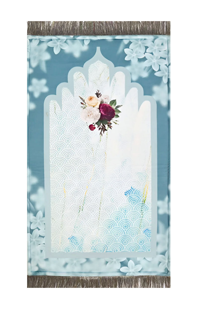 SNOWY FLORAL JANAMAZ FOMAING PRAYER MAT