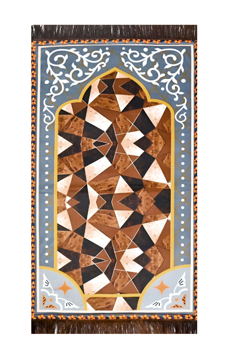 Foaming prayer mat by Zamzam Zarqun LLC, featuring a soft, cushioned surface for comfortable Islamic prayer sessions.