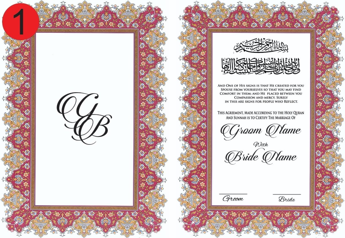 NIKKAH BOOKLETS