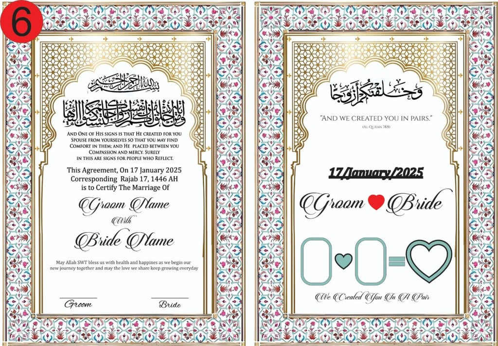 NIKKAH BOOKLETS