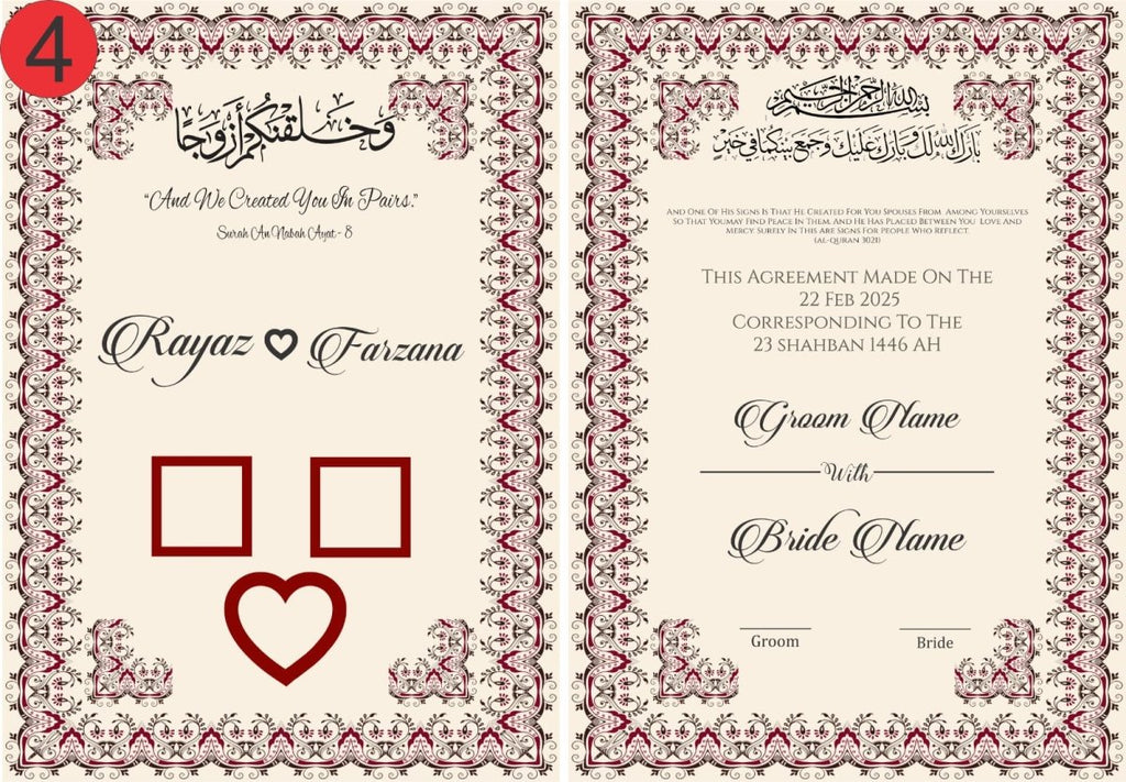 NIKKAH BOOKLETS