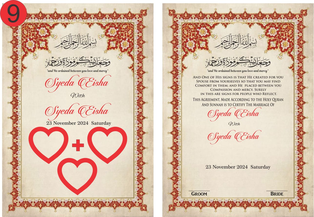 NIKKAH BOOKLETS
