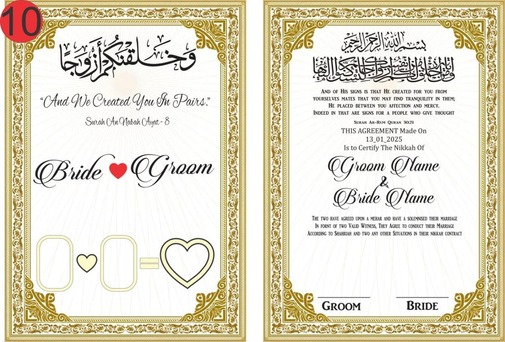 NIKKAH BOOKLETS