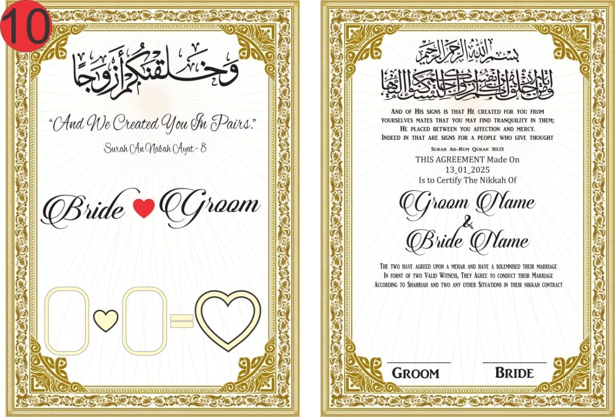 NIKKAH BOOKLETS